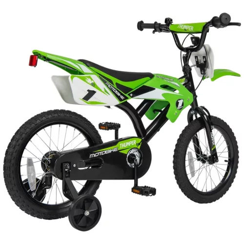 16 colos Moto X gyerekkerékpár kiegészítő kerekekkel, motocross stílusban