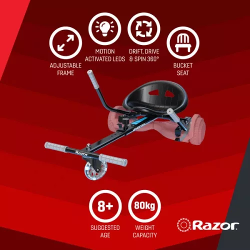 Razor Hovertrax gokart hosszabbító légdeszkákhoz, 3–5 év, Többszínű