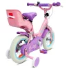 12 colos gyerekbicikli Suzy pótkerekekkel, rózsaszín