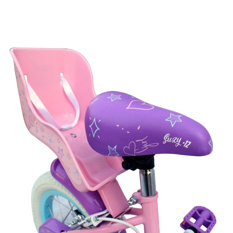 Smyths Toys 12 colos Suzy gyerekkerékpár kiegészítő kerekekkel, rózsaszín, alternatív kép 4