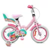 14 colos Verve Einhorn gyerekkerékpár kiegészítő kerekekkel, pink