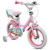 14 colos Verve Einhorn gyerekkerékpár kiegészítő kerekekkel, pink