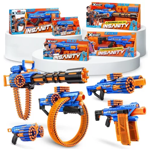 XSHOT Insanity Motorized Rage Fire motoros szivacslövő állvánnyal