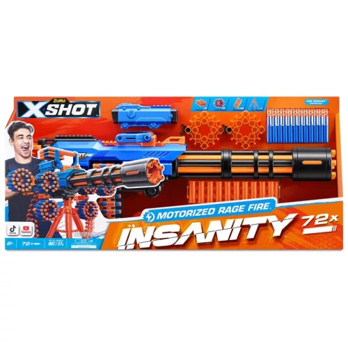 XSHOT Insanity Motorized Rage Fire motoros szivacslövő állvánnyal