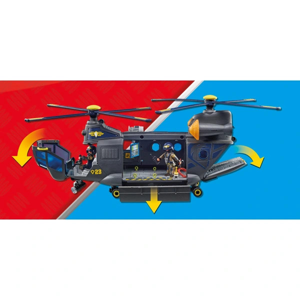 PLAYMOBIL City Action 71149 SWAT mentőhelikopter fénnyel és hanggal – alternatív kép 3