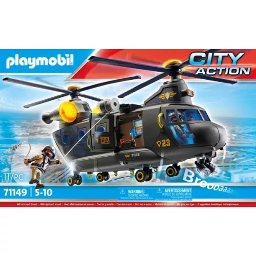 PLAYMOBIL City Action 71149 SWAT mentőhelikopter fénnyel és , 3–5 év