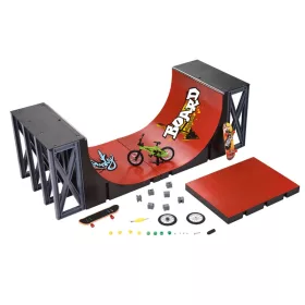   Fingerboard félcső rámpa ujjgördeszkával és ujj-BMX-szel