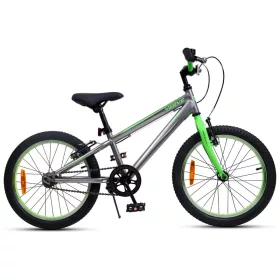 18 colos gyerekbicikli Verve ACE ezüstszürke/neonzöld