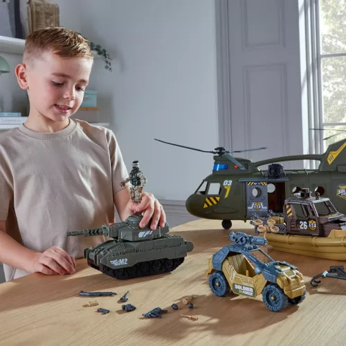 Soldier Force katonai járműszett fénnyel és hanggal