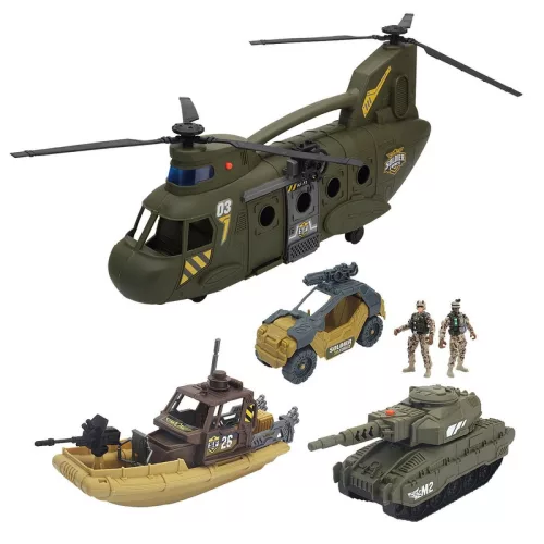 Soldier Force katonai járműszett fénnyel és hanggal