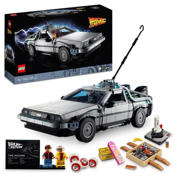 LEGO Icons Az időgép a Vissza a jövőbe DeLorean DMC-12 című filmből 10300 – alternatív kép 1