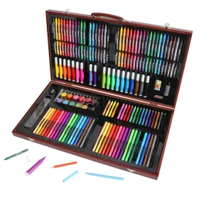   Crafty Co. Art Set Junior fa festőkészlet-koffer gyerekeknek, 180 részes