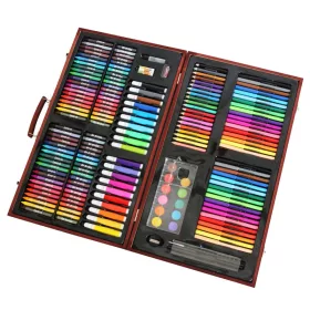   Crafty Co. Art Set Junior fa festőkészlet-koffer gyerekeknek, 180 részes