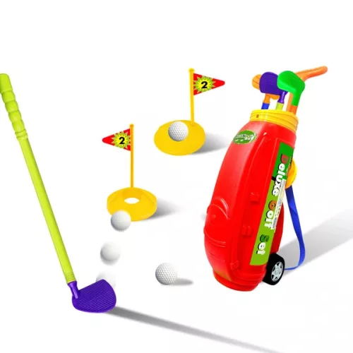 Deluxe golfkészlet gyerekeknek, 3–5 év, Többszínű