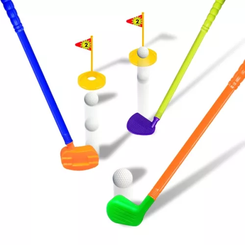 Deluxe golfkészlet gyerekeknek, 3–5 év, Többszínű
