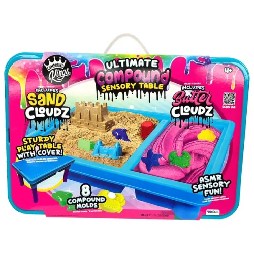 Compound Kings Ultimate Sand and Slime játékasztal, 3–5 év, Többszínű