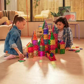 Magnetic Tiles mágneses építőelem szett, 100 darabos
