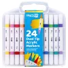 Crafty Co. dupla hegyű akrilmarker készlet, 24 db