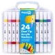 Crafty Co. dupla hegyű akrilmarker készlet, 24 db