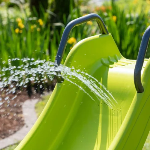 Hullámcsúszda vízcsatlakozással, 180 cm, zöld