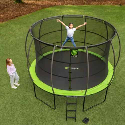 Thorpe Sports kültéri kerek trambulin hálóval 366 cm