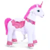 PonyCycle lovagolható unikornis játék, 4-es méret, fehér/pink