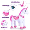 PonyCycle lovagolható unikornis játék, 4-es méret, fehér/pink