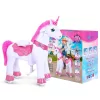 PonyCycle lovagolható unikornis játék, 4-es méret, fehér/pink