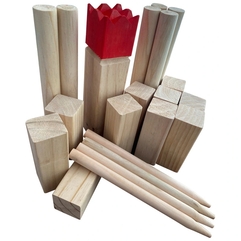 Kubb Viking fa dobójáték – fő nézet
