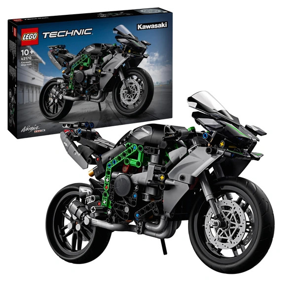 LEGO Technic Kawasaki Ninja H2R motorkerékpár 42170 – alternatív kép 1