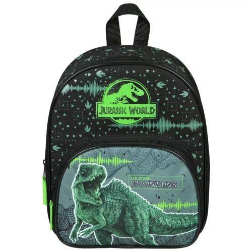 Scooli Jurassic World gyerekhátizsák, fekete/neon