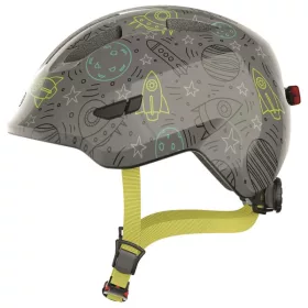 ABUS kerékpáros sisak Grey Space LED-del, M-es méret