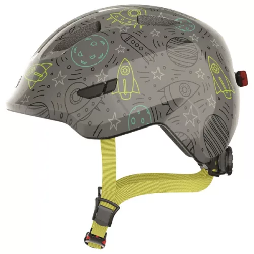 ABUS kerékpáros sisak Grey Space LED-del, M-es méret