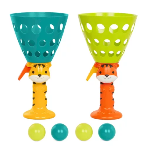 Labdafogó játék, 2 darabos készlet, állatok, 3–5 év, Többszínű