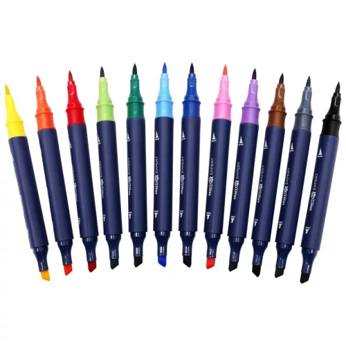 Crafty Co. Dual Tip alkoholos alapú profi filctoll készlet, 48 db