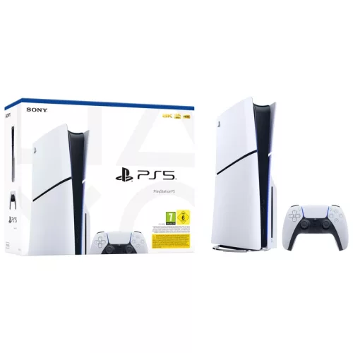 PlayStation 5 Slim konzol – Disc Edition, 1 TB, fehér