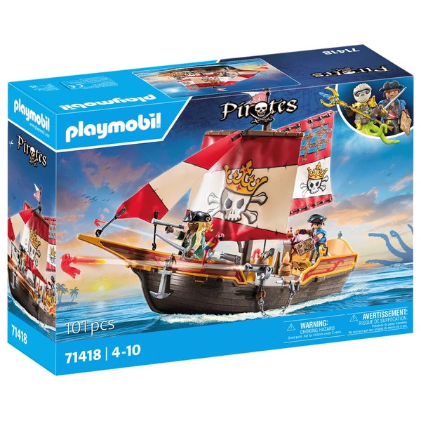 PLAYMOBIL Pirates 71418 Kis kalózhajó – alternatív kép 1