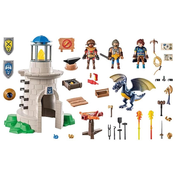 PLAYMOBIL Novelmore 71483 Lovagtorony Kovácsmesterrel és Sárkánnyal – alternatív kép 3
