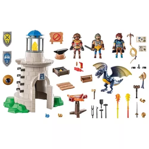 PLAYMOBIL Novelmore 71483 Lovagtorony Kovácsmesterrel és Sárkánnyal