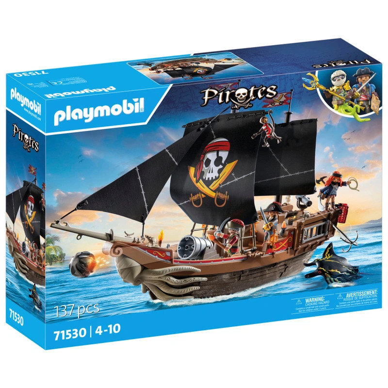 PLAYMOBIL Pirates 71530 Nagy kalózhajó – fő nézet