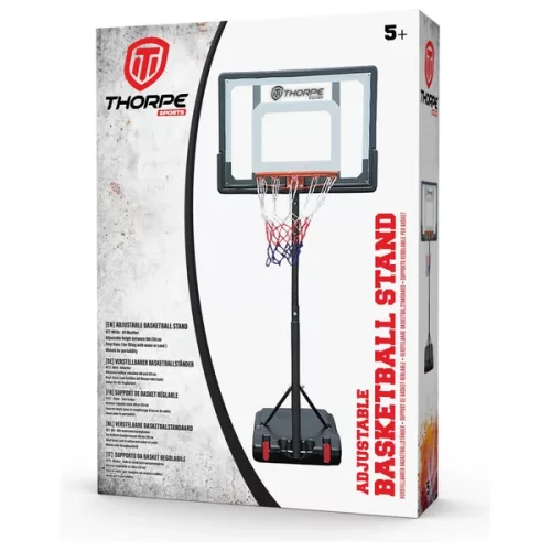 Thorpe Sports állítható magasságú kosárpalánk 160 - 210 cm, 3–5 év, Többszínű