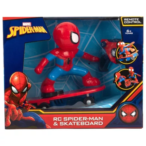 Marvel Pókember Távirányítós Gördeszka Figurával, 3–5 év, Többszínű