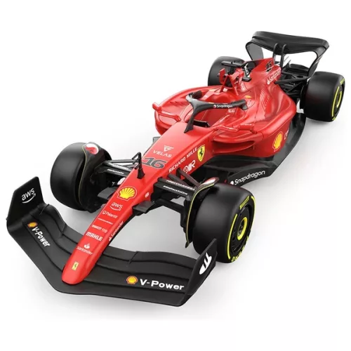 Távirányítós Ferrari F1-75 autó, 1:18 méretarány, piros, 3–5 év, Többszínű