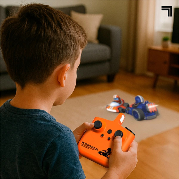 Sharper Image Távirányítós Autók Motor Battles 2 db-os Csomag Kék/Piros – alternatív kép 2