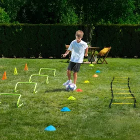 65 darabos futball edzőkészlet, 3–5 év, Többszínű