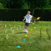65 darabos futball edzőkészlet, 3–5 év, Többszínű