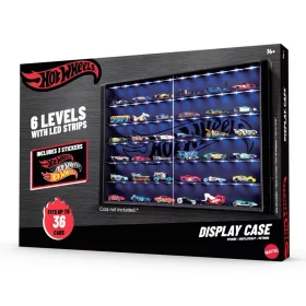 Hot Wheels világító fali vitrin 36 kisautóhoz