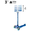 Globber Tri-Scooter PRIMO PLUS LIGHTS gyerek roller LED kerekekkel, kék, 3–5 év, Többszínű