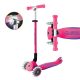 Globber Tri-Scooter PRIMO ÖSSZECSUKHATÓ PLUS LÁMPÁK Gyerek Roller LED Kerekekkel, Rózsaszín