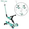 Globber 3 az 1-ben görgő GO UP ACTIVE LIGHTS Scooter 360 tricikli és futóbicikli menta, 3–5 év, Többszínű
